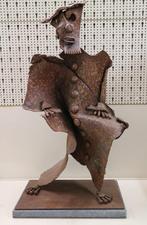 Ludo Giels, de zittende koning, Antiquités & Art, Art | Sculptures & Bois, Enlèvement