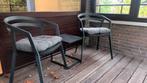 Terrasstoelen en tafeltje, Tuin en Terras, Ophalen, Zo goed als nieuw, Metaal