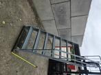 Gegalvaniseerde Trap, Met leuning, Hoog ca 1.85 meter, Doe-het-zelf en Bouw, Ophalen, Zo goed als nieuw, Trap