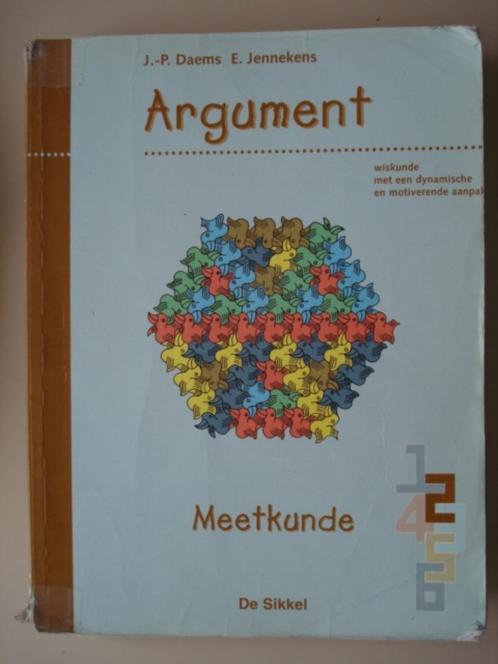 9. Argument Meetkunde 2 Daems Jennekens De Sikkel 1998, Boeken, Schoolboeken, Gelezen, Wiskunde A, ASO, Verzenden