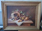 Olieverf schilderij stilleven fruitmand, Ophalen of Verzenden