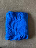 Koningsblauw hoeslaken voor bed, 70x160 cm, Gebruikt, Hoeslaken of Sloop, Ophalen of Verzenden, Jongetje of Meisje