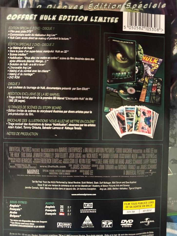 Hulk Coffret collector complet avec 3 dvd, CD & DVD, DVD | Drame, Drame, Coffret, À partir de 12 ans, Enlèvement ou Envoi