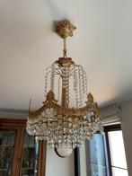 Kristallen luster, Huis en Inrichting, Lampen | Kroonluchters, Ophalen, Zo goed als nieuw