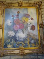 schilderij op doek , bloemen  , naakt,, Ophalen of Verzenden