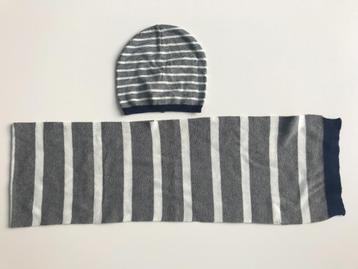 Blauwe muts en bijpassende sjaal, Kinderen en Baby's, Kinderkleding | Mutsen, Sjaals en Handschoenen, Setje, H&M, Ophalen of Verzenden