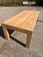 Massief eiken, gezanstraalde tafel - L 2m30 x B 1m x H 77 cm, Huis en Inrichting, Ophalen, 100 tot 150 cm, Eikenhout, 200 cm of meer