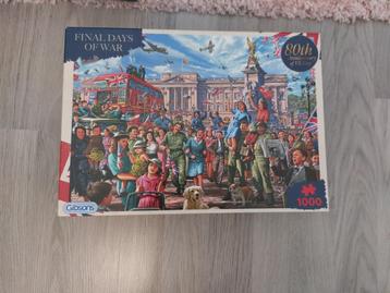 Puzzel Gibsons 1000 stuks 'Final Day of Wars', Enlèvement ou Envoi, 500 à 1500 pièces, Neuf