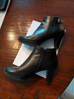 Zwart lederen dames enkellaarsjes merk Wonders maat 39, Ophalen of Verzenden, Zwart