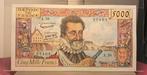 5000 francs Henri IV - 1958 - A/Unc, Timbres & Monnaies, Billets de banque | Europe | Billets non-euro, Envoi, France, Billets en vrac
