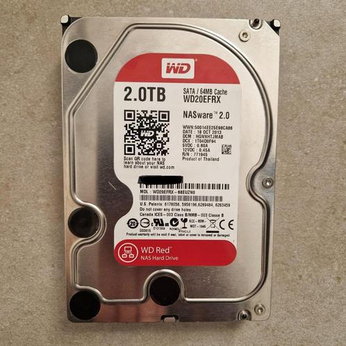 WD Red Nasware 2TB, Computers en Software, Harde schijven, Gebruikt, Server, Intern, HDD, SATA, Ophalen