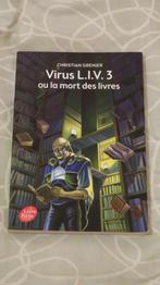 Virus L.I.V. 3 ou la mort des livres, Livres, Christian Grenier, Utilisé, Enlèvement ou Envoi, Fiction