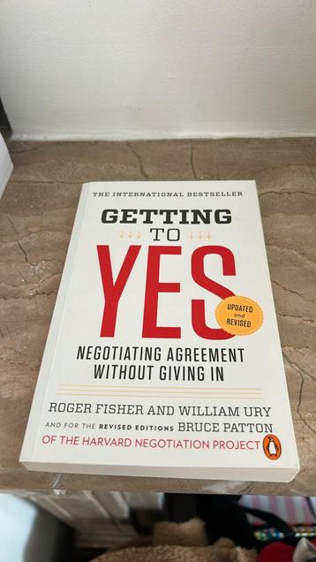 Getting to Yes – Roger Fisher & William Ury (Engels) beschikbaar voor biedingen