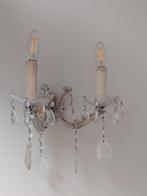antieke kroonluchter + wandlamp, Huis en Inrichting, Ophalen, Nieuw, Glas, Antiek
