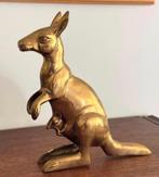 Kangoeroe in koper, vintage jaren 70, Antiek en Kunst, Ophalen of Verzenden, Koper