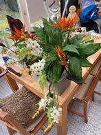 Boeket kunstbloemen, Ophalen