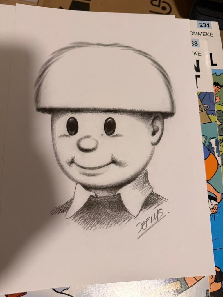 Tekeningen jef nys. Gesigneerd, Ophalen