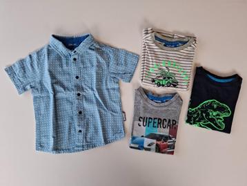 Zomerpakket Someone t-shirts + hemd jongen maat 98 beschikbaar voor biedingen