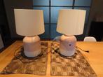 2 tafellampen van j-line, Huis en Inrichting, Lampen | Tafellampen, Ophalen, Zo goed als nieuw, Minder dan 50 cm