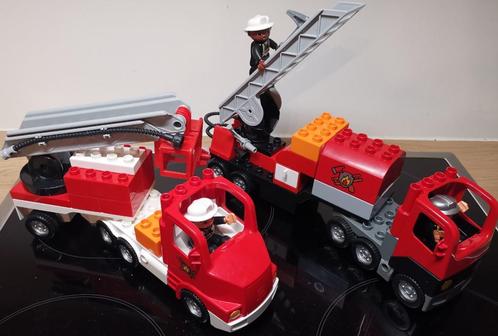 Duplo brandweertrucks, Kinderen en Baby's, Speelgoed | Duplo en Lego, Gebruikt, Duplo, Complete set, Ophalen