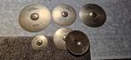 Cymbal set Zultan Rock Beat (rd, 2xcr, spl and hh), Musique & Instruments, Batteries & Percussions, Enlèvement ou Envoi