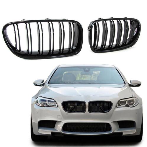 Grille hoogglans zwart voor BMW 5 serie F10 dubbele spijl, Auto-onderdelen, Carrosserie, BMW, Voor, Nieuw, Verzenden
