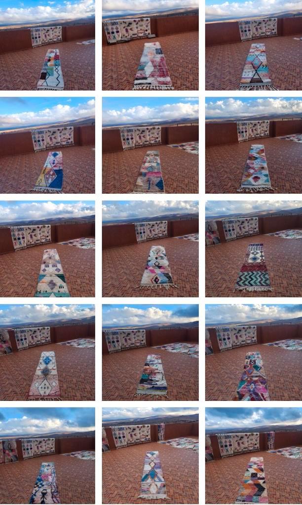 Unieke handgemaakte Boujaad lopers. 300 x 80 cm vanaf €259, Huis en Inrichting, Stoffering | Tapijten en Vloerkleden, Nieuw, 50 tot 100 cm