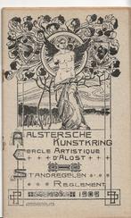 aalst 1909 kunstkring standregelen tekening van malderen, Antiek en Kunst, Ophalen of Verzenden