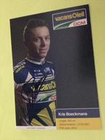 wielerkaart 2013 team vacansoleil kris boeckmans  signe, Envoi, Comme neuf