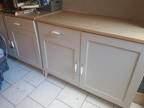 Keukenkast, Huis en Inrichting, Keuken | Keukenelementen, Gebruikt, Grijs, Ophalen of Verzenden
