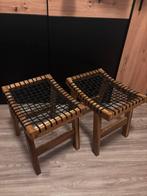 Massiefhouten kruk, Huis en Inrichting, Krukjes, Ophalen, Zo goed als nieuw, Hout