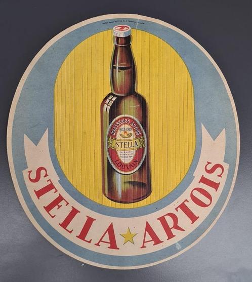 Stella Artois papier vouwhoedjes, plooihoedjes, 3 stuks, '50, Verzamelen, Biermerken, Gebruikt, Reclamebord, Plaat of Schild, Stella Artois