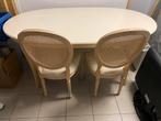 Tafel en stoelen 4 persoons 180x106, Ophalen, Gebruikt