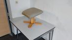 beige leren voetsteun voor fauteuil in perfecte staat MEER, Minder dan 50 cm, Minder dan 75 cm, Hout, Ophalen of Verzenden