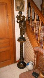 Groot bronskleurig beeld, gips, Ophalen