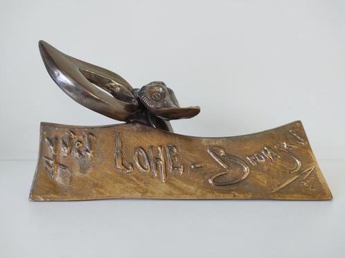 Yves Lohé - Bronzen beeld Venitiaans masker, Antiek en Kunst, Antiek | Brons en Koper, Brons, Ophalen of Verzenden