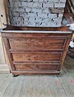 Ladekast/commode hout met marmeren blad, Ophalen, Zo goed als nieuw