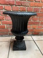 Zware gietijzeren tuinvaas hoogte 36 cm, Tuin en Terras, Tuinvazen, Ophalen, Gebruikt