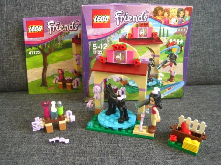 Lego Friends Veulen Wasplaats met Emma 41123 met doos, Kinderen en Baby's, Speelgoed | Duplo en Lego, Zo goed als nieuw, Lego