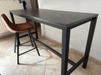 Table haute fer forgé gris anthracite, Enlèvement, Comme neuf