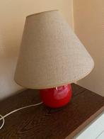 Vintage lamp met kap in stof, Enlèvement, Utilisé, Tissus