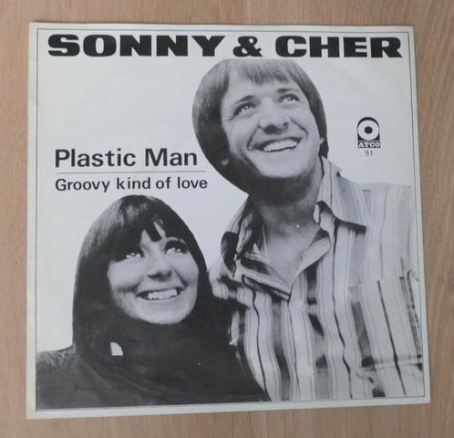 7"  Sonny & Cher ‎– Plastic Man, Cd's en Dvd's, Vinyl Singles, Gebruikt, Single, Rock en Metal, 7 inch, Ophalen of Verzenden