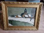 Schilderij met sneeuwlandschap, Antiek en Kunst, Ophalen
