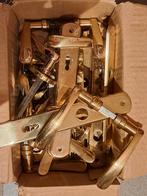 poignées de porte dorées, Bricolage & Construction, Enlèvement, Comme neuf, Cuivre ou Laiton, Loquet ou Poignée