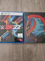 PS5 game WWE 2k22 with Rey Mysterio steelcase, Games en Spelcomputers, Ophalen of Verzenden, Zo goed als nieuw