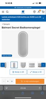 Balmani badkamerspiegel x2 nieuw! Matzwart, Huis en Inrichting, Ophalen, Nieuw