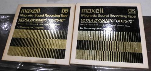 Maxell metalen spoelen met tape.(26 cm)zeer goede staat, Audio, Tv en Foto, Bandrecorder, Bandrecorder, Verzenden