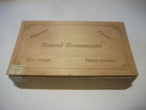Houten sigarendoosje Naturel Economique 21 x 12 x 6,5, Verzamelen, Rookartikelen, Aanstekers en Luciferdoosjes, Gebruikt, Tabaksdoos of Verpakking