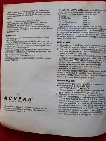 ACUPAD-massamatras  beschikbaar voor biedingen