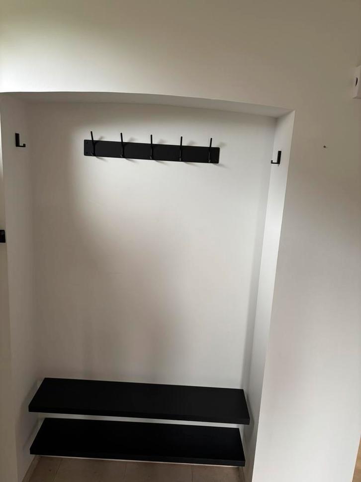 Kapstok met leggers, Huis en Inrichting, Woonaccessoires | Kapstokken, Zo goed als nieuw, Wandkapstok, 100 tot 150 cm, Metaal